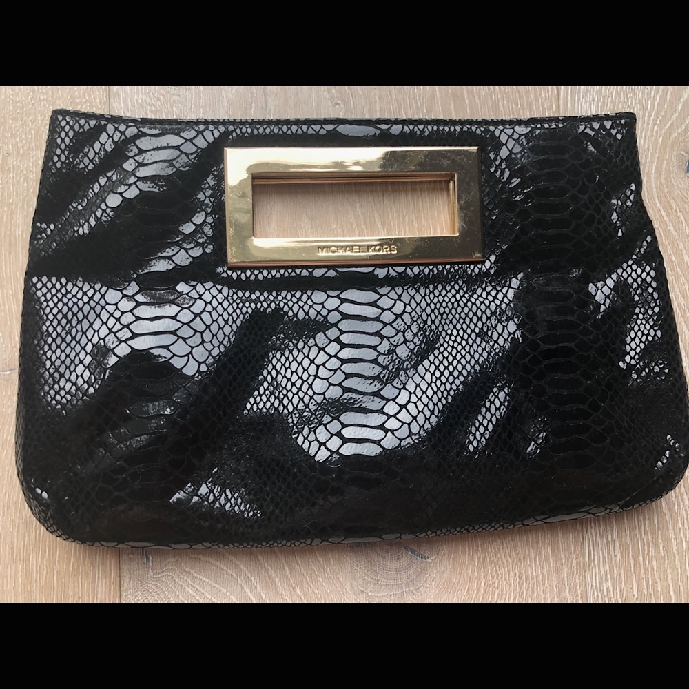 Michael Kors black clutch